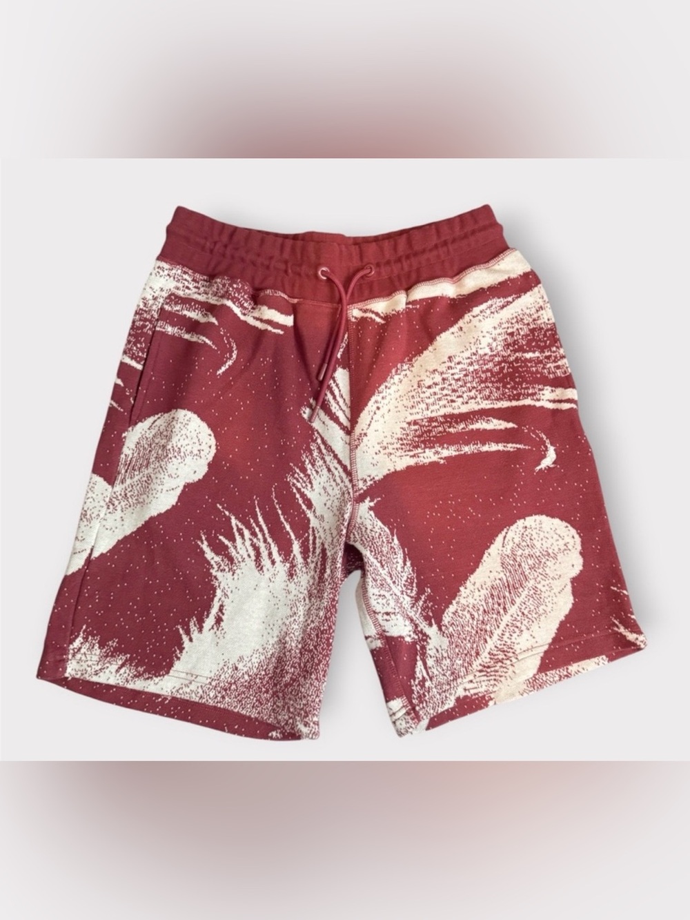 Staple Pigeon Men’s Abstract Print Fleece‎ Shorts Size Medium Streetwear